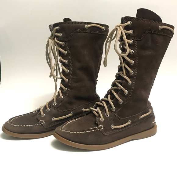 Womans Sperrys Top-Sider Suede Leather Boots - Picture 3 of 8